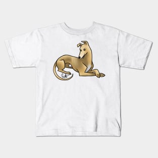 Dog - Greyhound - Fawn Kids T-Shirt